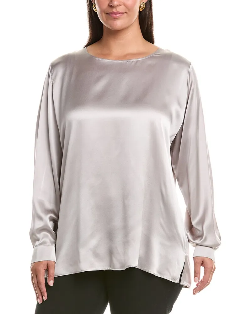 Marina Rinaldi Plus Ottelia Silk Shirt Nocolor