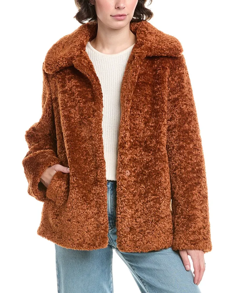 Sam Edelman Butter Teddy Jacket Brown