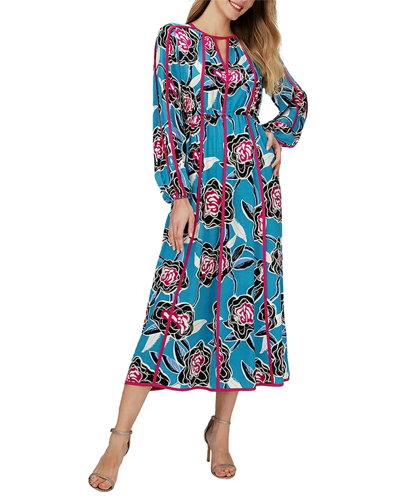 Diane von Furstenberg Scott Maxi Dress Blue