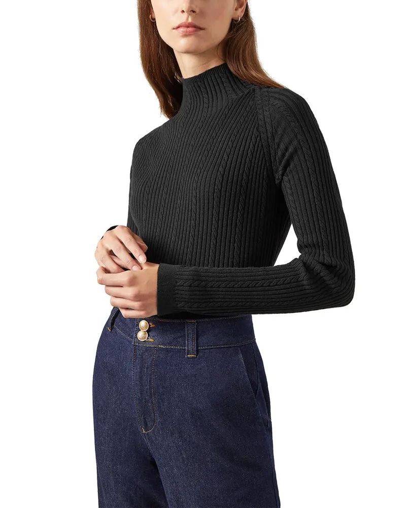 L.K.Bennett  West Knitted Wool-Blend Top Nocolor