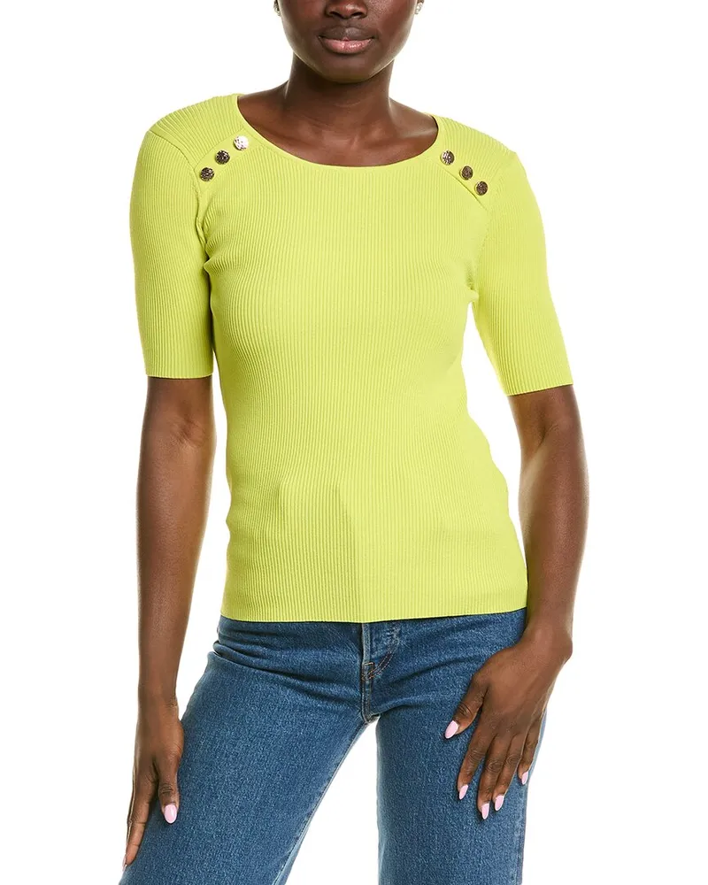 Elie Tahari Gemma Sweater Green