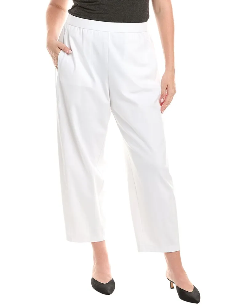 Eileen Fisher Plus Ankle Lantern Pant White