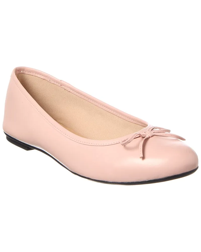 French Soule Emerald Leather Flat Pink