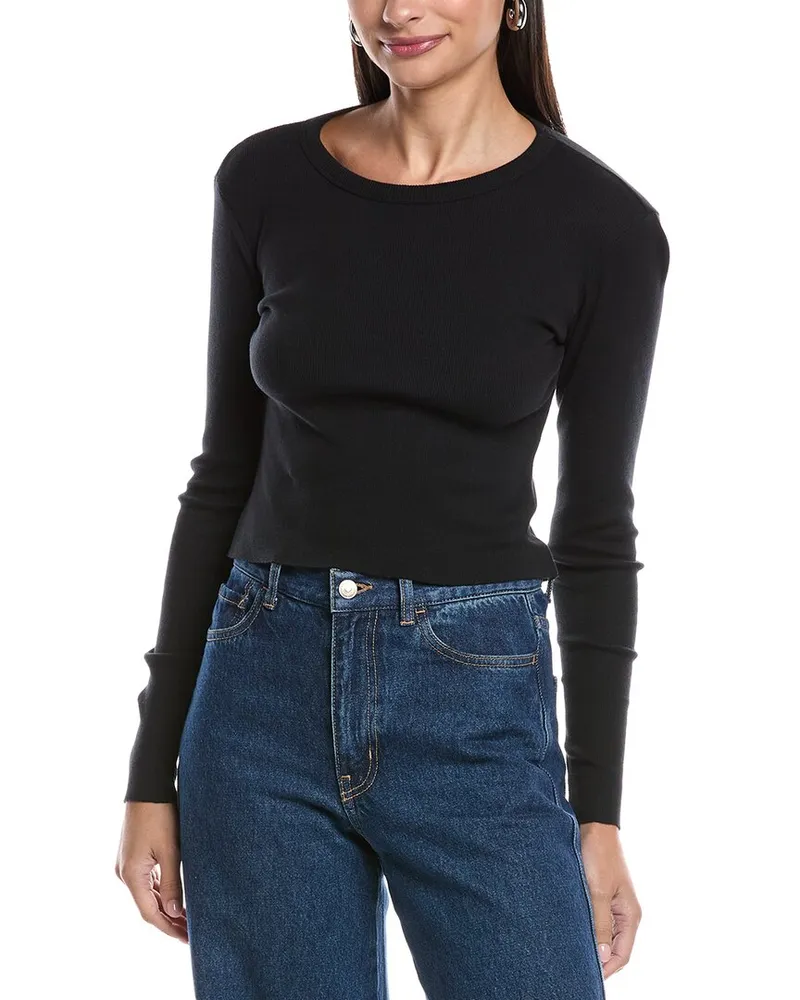 James Perse Ribbed T-Shirt Black
