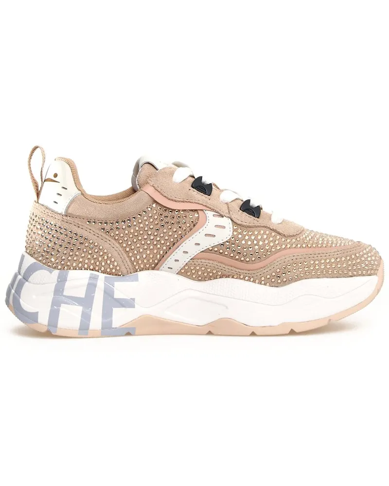 Voile Blanche Club 105 Leather Sneaker Beige
