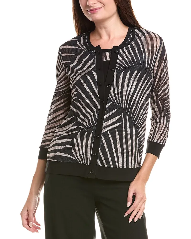 Joseph Ribkoff Burnout Blouse Beige