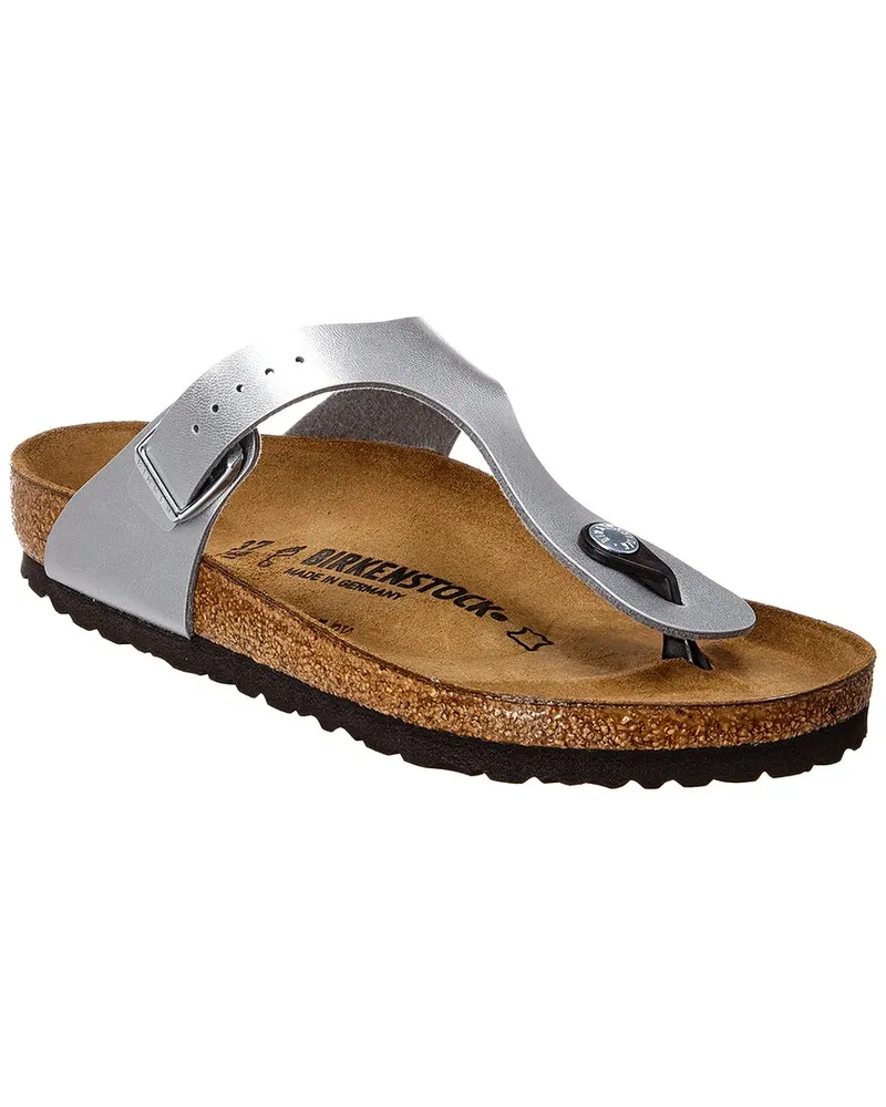 Birkenstock Women's Gizeh Birko-Flor Sandal Silver