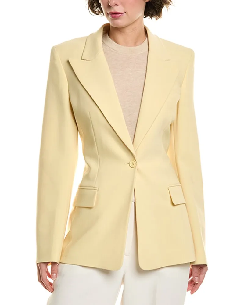 Michael Kors Georgina Wool-Blend Blazer White