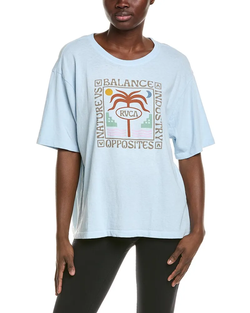 RVCA Secluded Island T-Shirt Blue