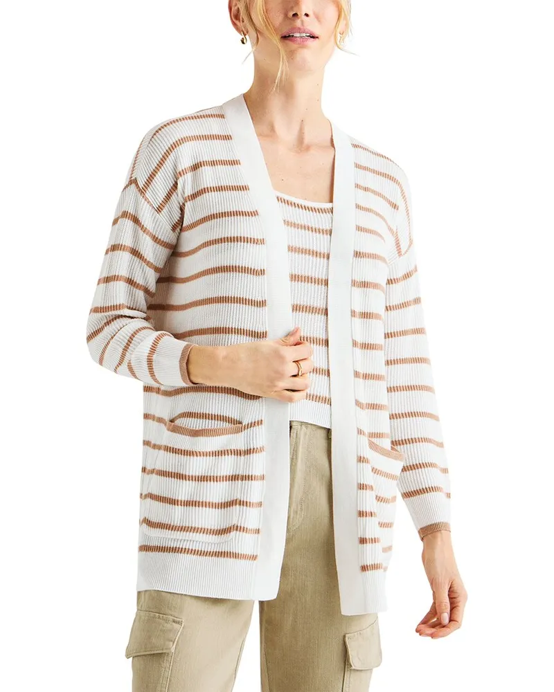 Splendid Luna Stripe Cardigan Nocolor