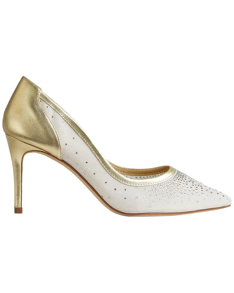 L.K.Bennett  Liberty Leather-Trim Pump Nocolor