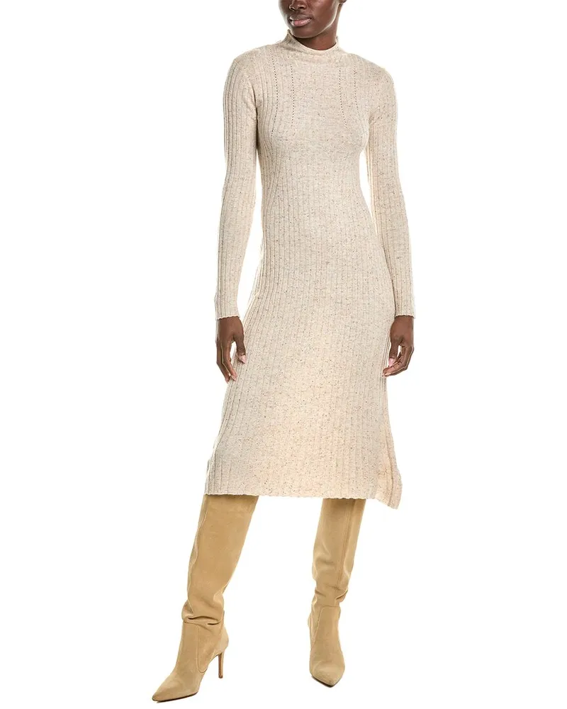 Patrizia Pepe Wool-Blend Sweaterdress Beige