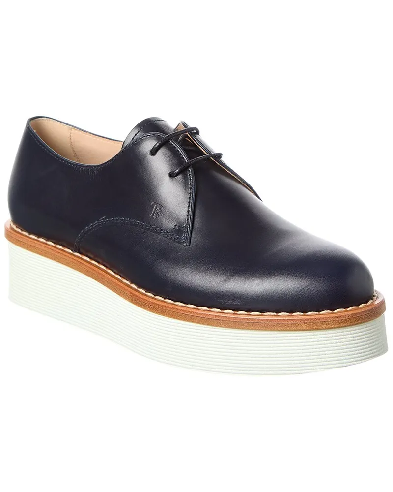 TOD'S TOD’s Leather Platform Oxford Blue