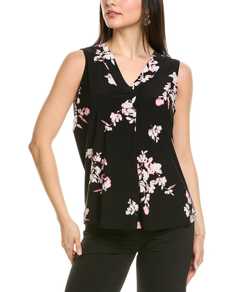 Anne Klein Pleat Front Shell Black