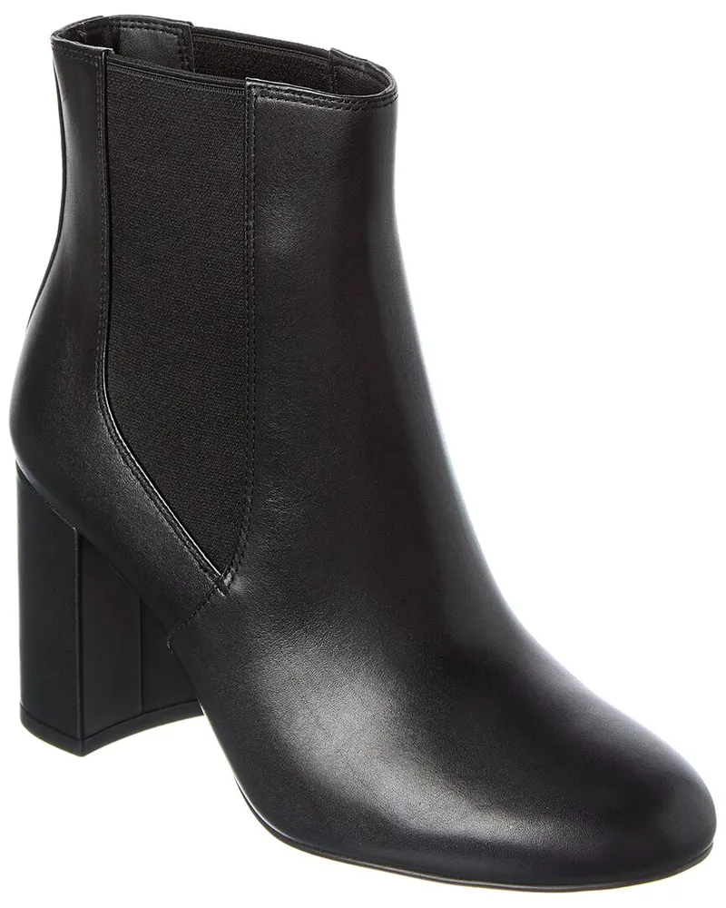 Stuart Weitzman Celina Leather Chelsea Boot Black