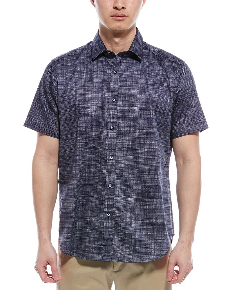 Robert Graham Roth Woven Shirt Blue