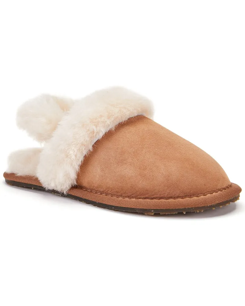 Australia Luxe Sheepskin Slingback Mule Brown