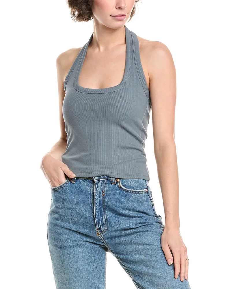 LnA Clothing Bradley Halter Top Grey