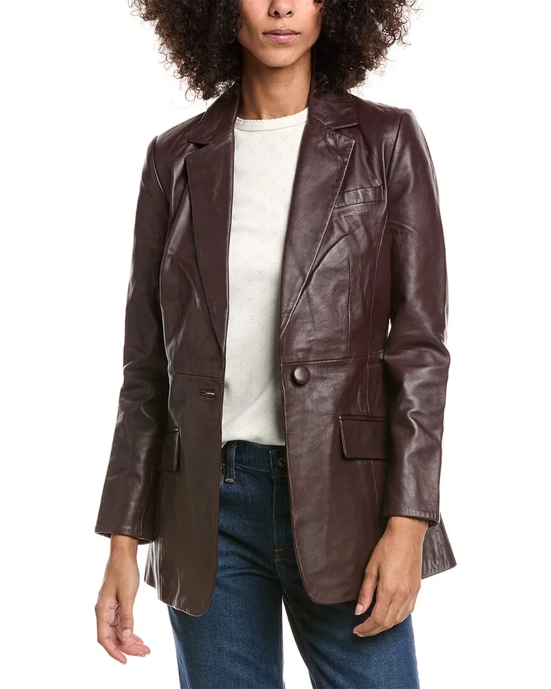 Walter Baker Mia Leather Blazer Nocolor