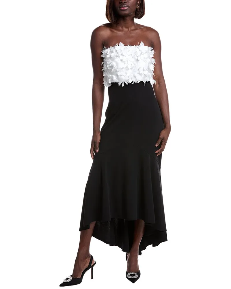 Tadashi Shoji High-Low Hem Midi Black