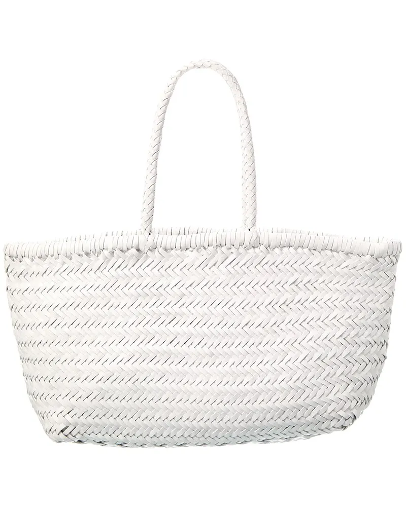 Dragon Diffusion Tripple Jump Big Leather Tote White