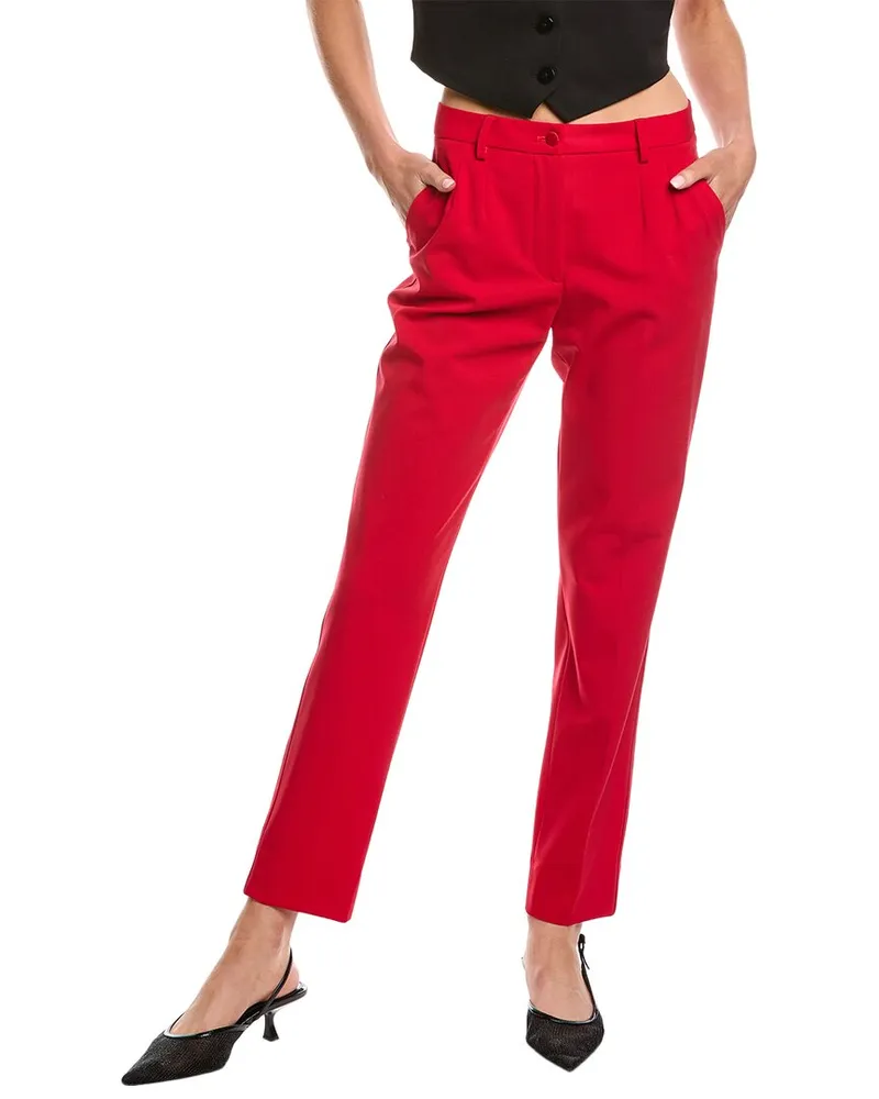 Dolce & Gabbana Wool-Blend Pant Red