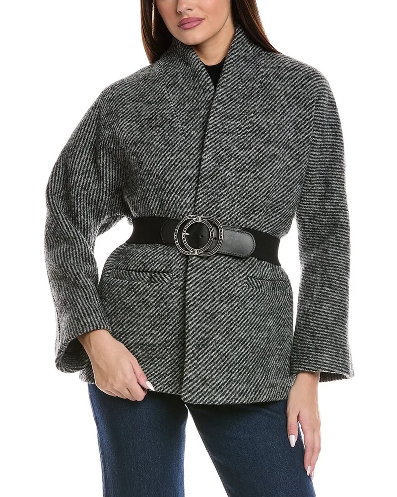 ba&sh Manteau Carole Wool Coat Gray