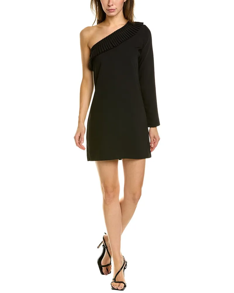 The Kooples One-Shoulder Sheath Dress Black