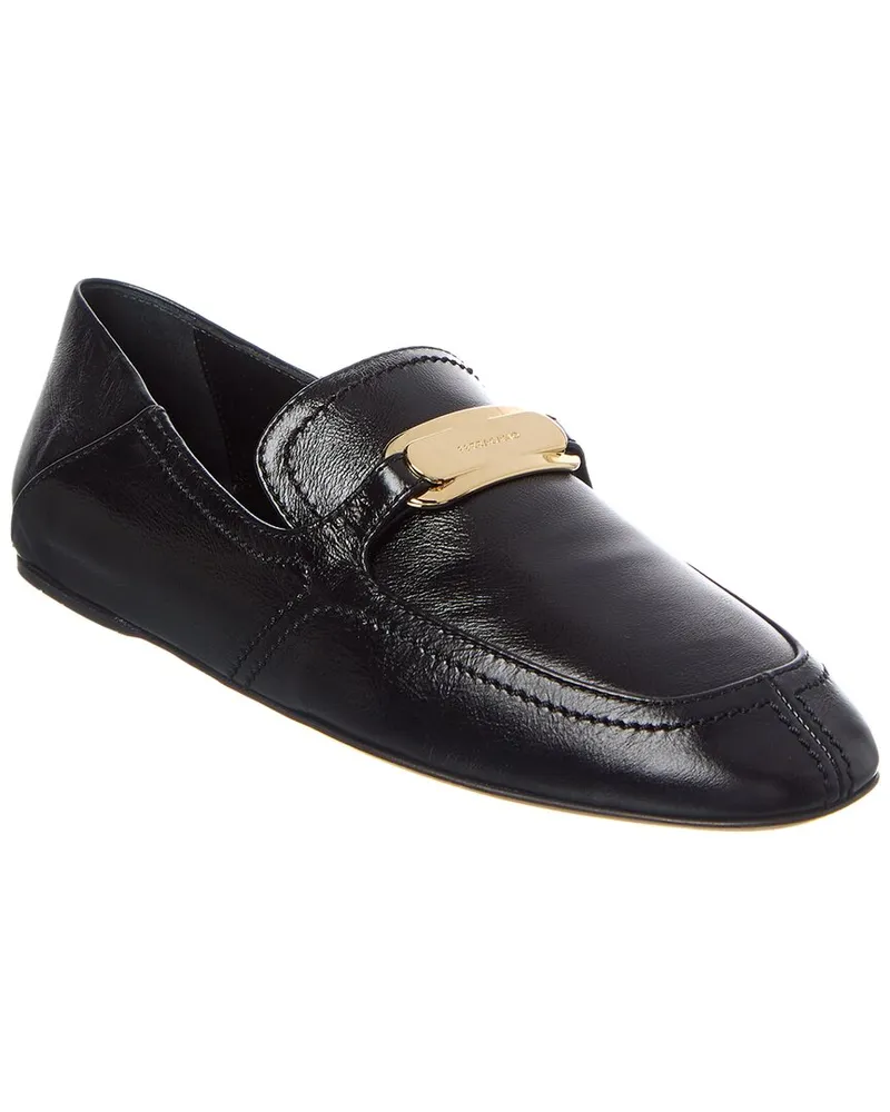 Ferragamo New Vara Buckle Leather Loafer Black