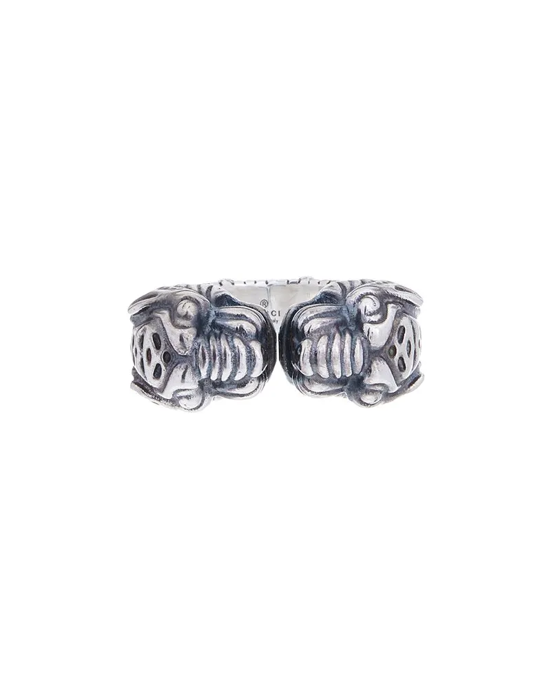 Gucci Vintage Feline Silver Ring Nocolor