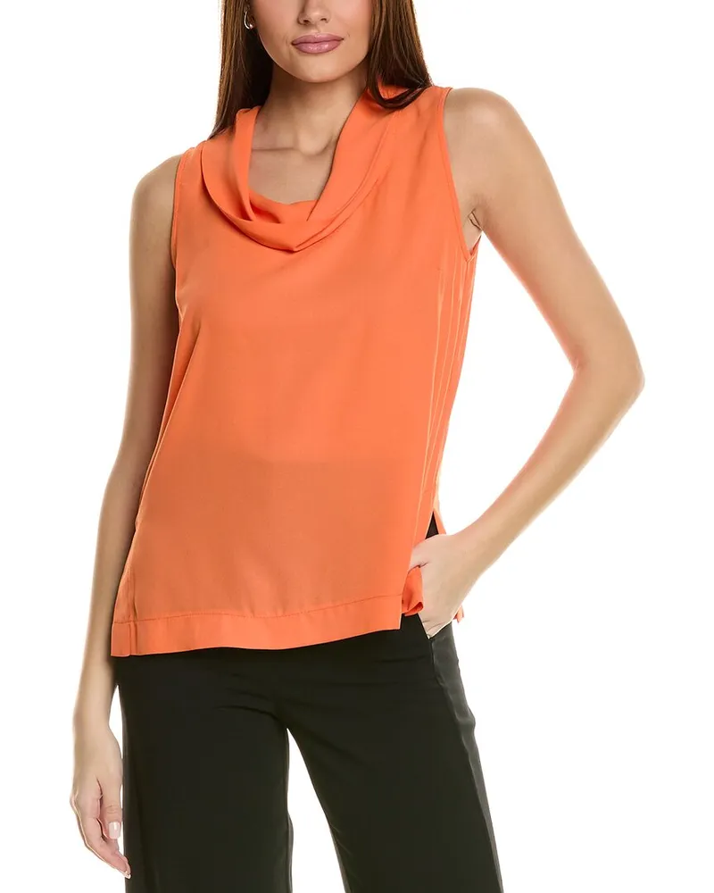 Joseph Ribkoff Cowl Tank Orange