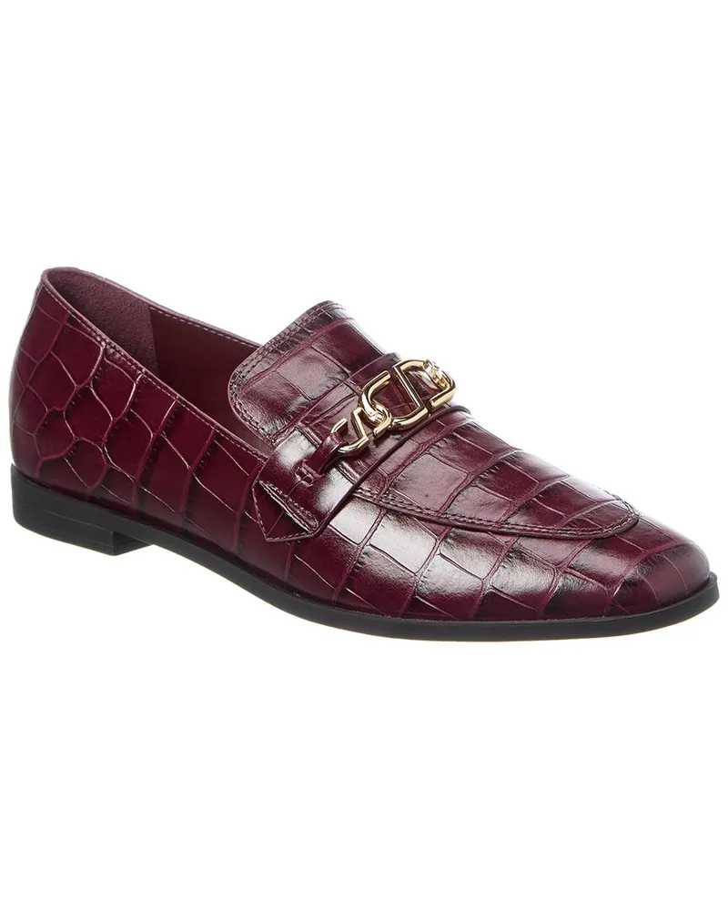 Schutz Morgan Leather Flat Red