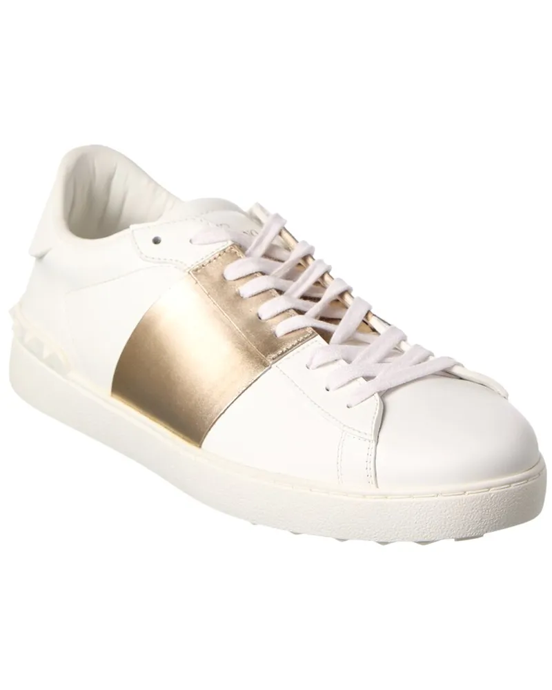 Valentino Garavani Rockstud Leather Sneaker White