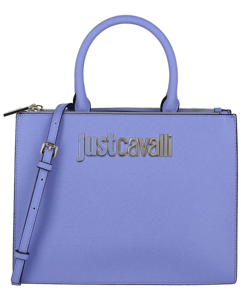 Just Cavalli Logo Shoulder Bag Purple