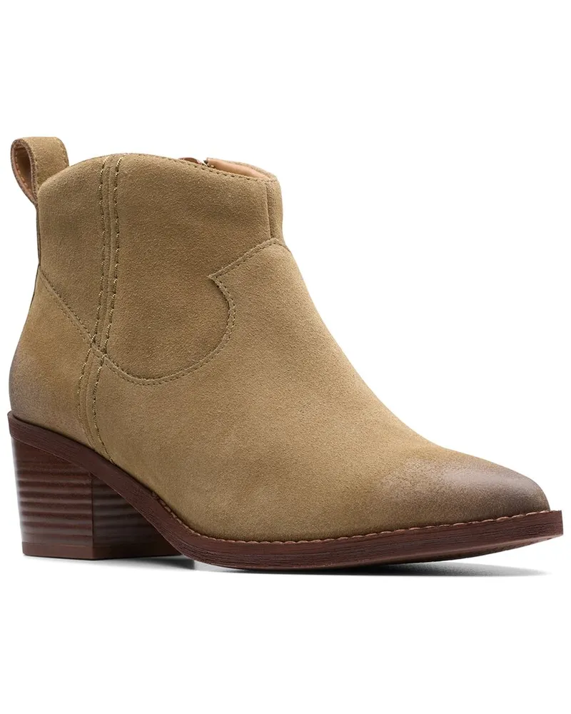 Clarks Morzine Sky Suede Bootie Nocolor