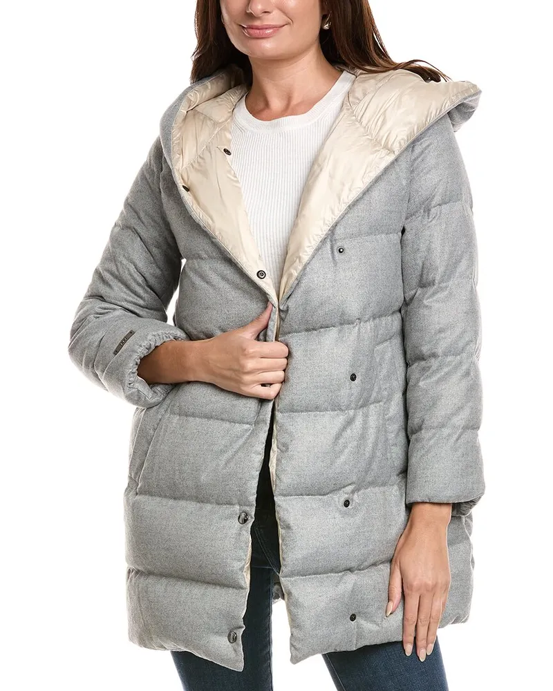 Peserico Down Coat Gray