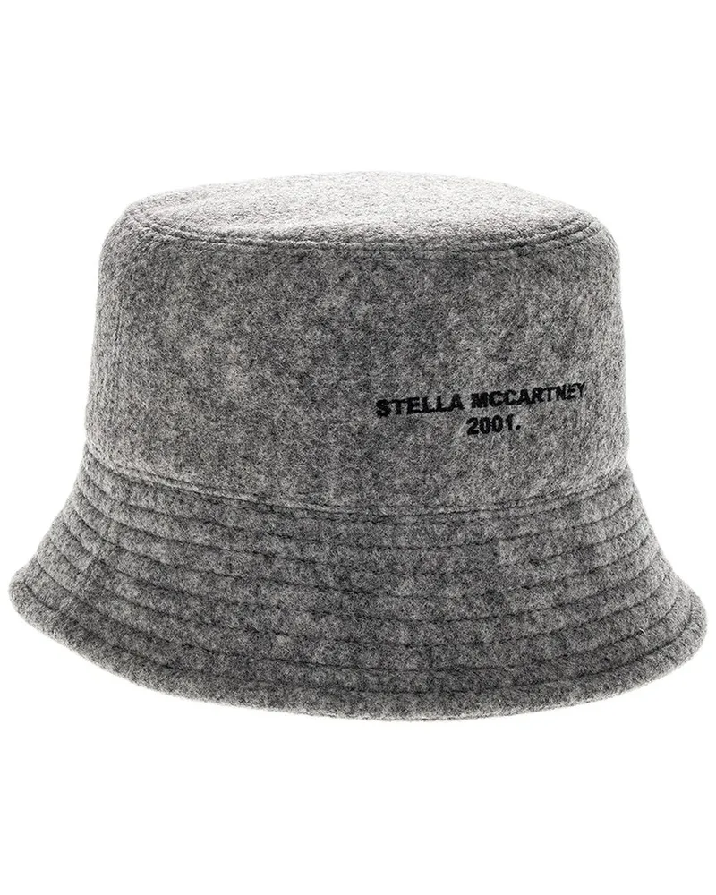 Stella McCartney Logo Bucket Polyester Hat Grey