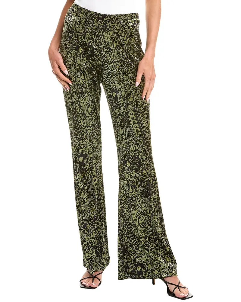 Diane von Furstenberg Ruthette Velvet Pant Green