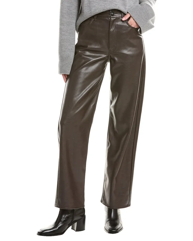Rag & Bone Maeve Faux Leather Pant Brown