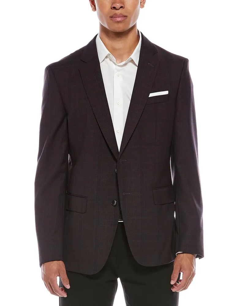 HUGO BOSS Hutson Wool Suit Jacket Red