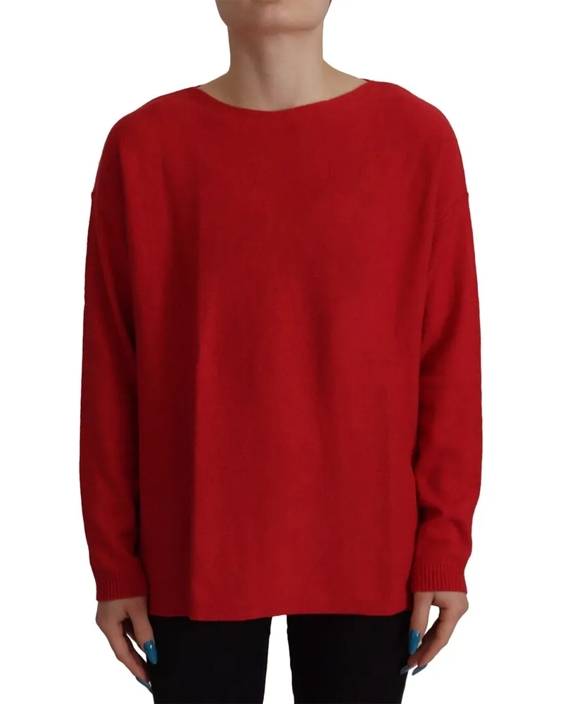 Dolce & Gabbana Wool & Cashmere-Blend Sweater Red