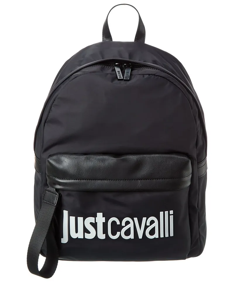 Just Cavalli Logo Backpack Black