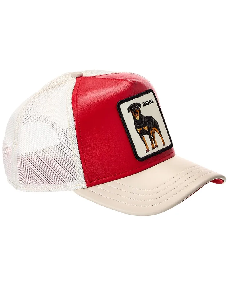 Goorin Bros. The Bad Boy Leather Trucker Hat Red