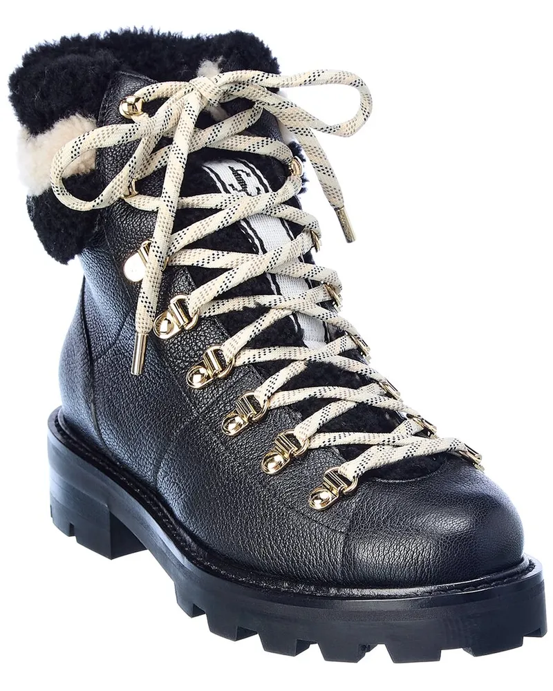 Jimmy Choo Eshe Leather & Shearling Boot Nocolor