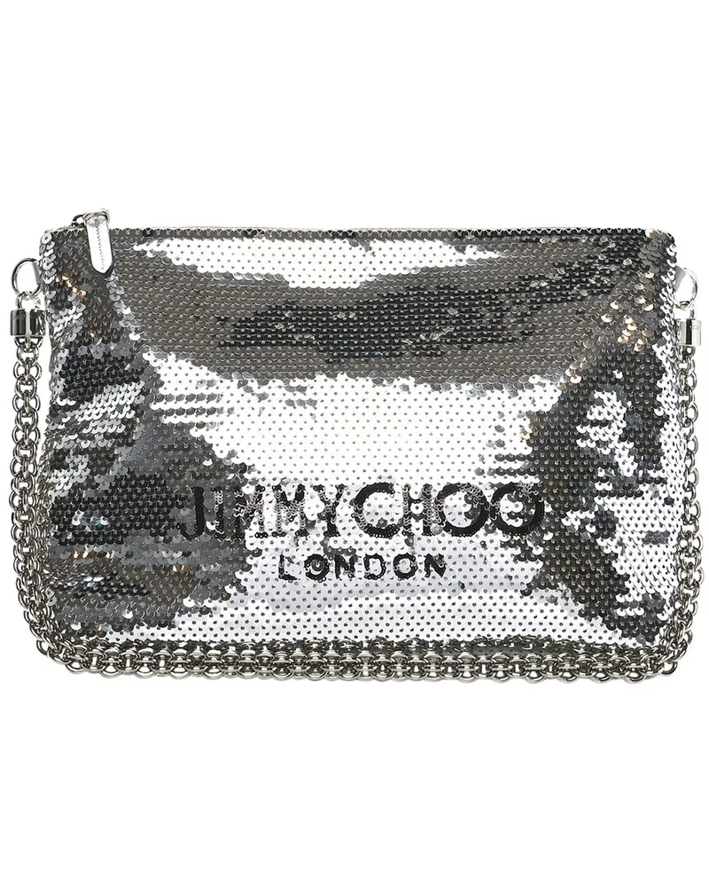 Jimmy Choo Black Metal Sequin Callie Shoulder Bag (Authentic Pre-Loved Nocolor