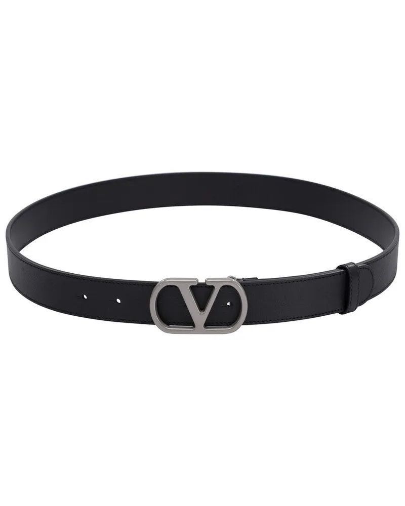 Valentino Garavani Garavani Leather Belt Black