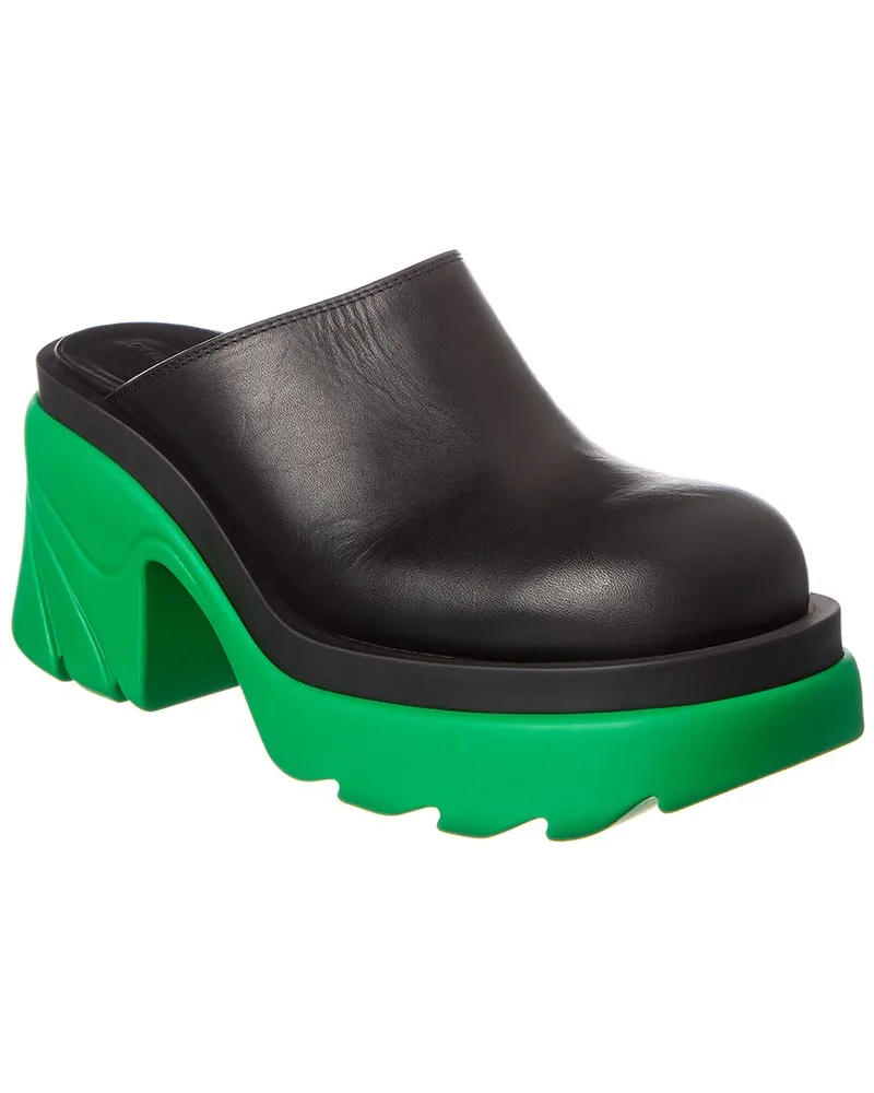 Bottega Veneta Flash Leather Mule Black