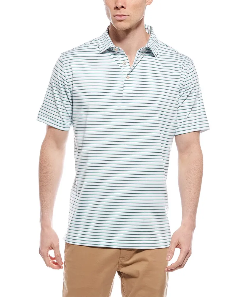 Peter Millar Dunnes Performance Jersey Polo White