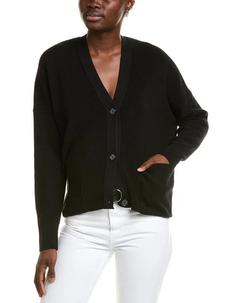 HUGO BOSS Flaria Silk-Blend Cardigan Black