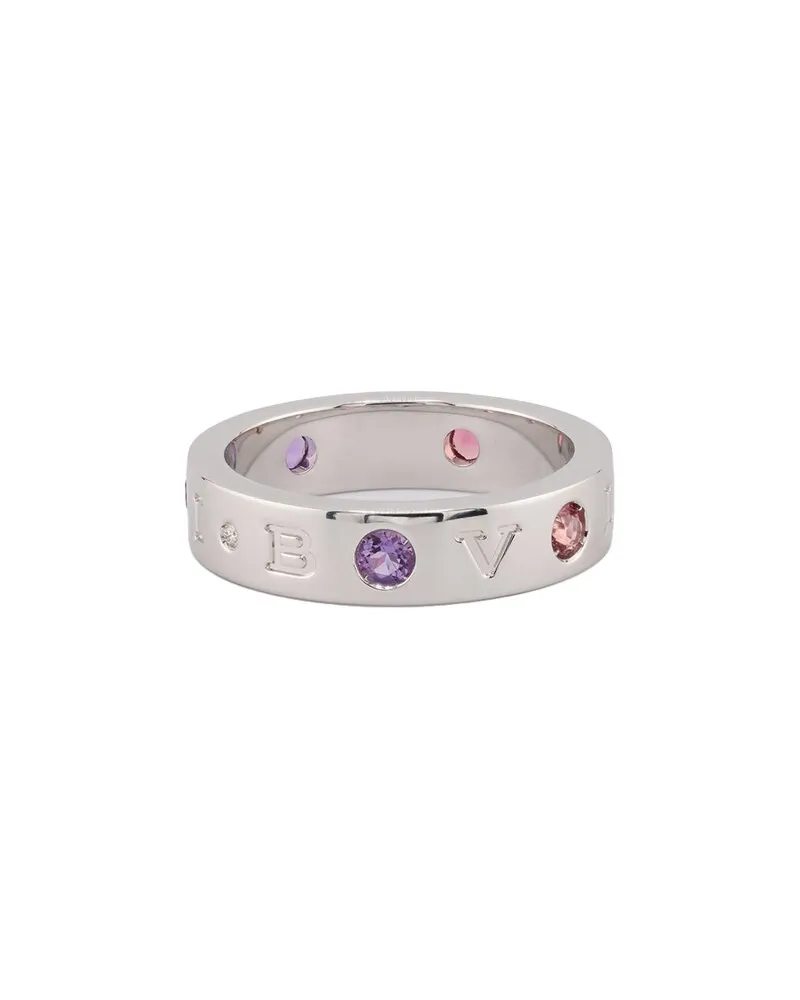 Bulgari 18K 0.15 ct. tw. Diamond & Amethyst Ring Nocolor